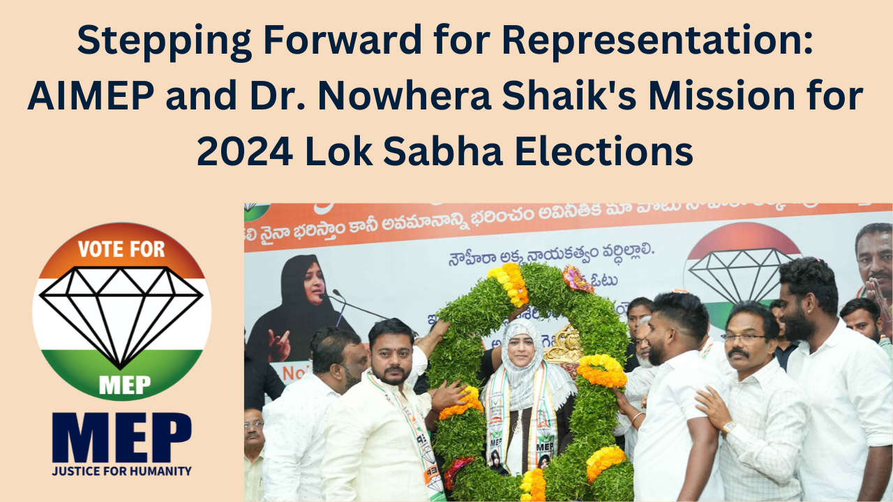 Stepping Forward for Representation AIMEP and Dr. Nowhera Shaik’s