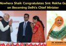 Dr. Nowhera Shaik Congratulates Smt. Rekha Gupta on Becoming Delhi’s Chief Minister