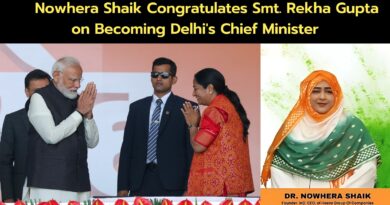 Dr. Nowhera Shaik Congratulates Smt. Rekha Gupta on Becoming Delhi’s Chief Minister