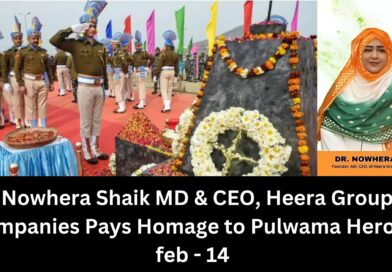 Dr. Nowhera Shaik MD & CEO, Heera Group of Companies Pays Homage to Pulwama Heroes